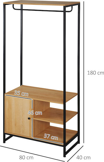 Mobilier de Intrare cu Cuier & Dulap pentru Pantofi 80x40x180cm