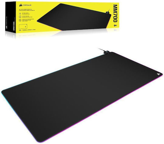 Corsair MM700 RGB Gaming Mouse Pad XXL (1220mm) With RGB Lighting Via USB Black