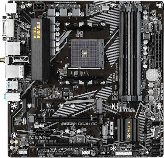 Gigabyte B550M DS3H AC rev. 1.0 Wi-Fi Motherboard Micro ATX με AMD AM4 Socket