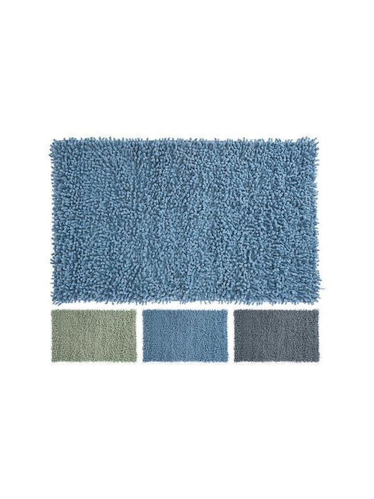 Next Badematte Baumwolle Rechteckig Shaggy I 41003-03---2 Blau 45x75cm