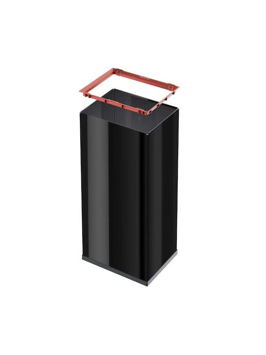 Hailo Coș de Gunoi Plastic Negru 52lt 1buc
