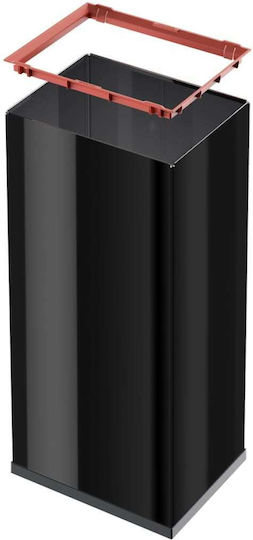 Hailo Coș de Gunoi Plastic Negru 52lt 1buc