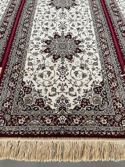 Ragolle 14708-6010 Modern Bedroom Rugs Set Royal Palace Burgundy 3pcs
