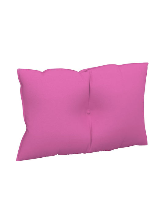vidaXL Wasserdichtes Gartenstuhlkissen mit Rückenlehne Rosa 2 Stück 61,5x60cm