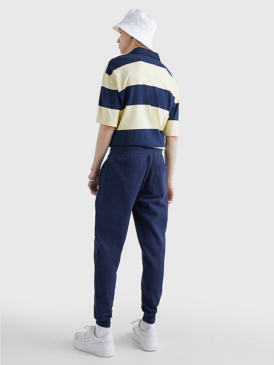 Tommy Hilfiger Men's Sweatpants with Rubber Navy Blue