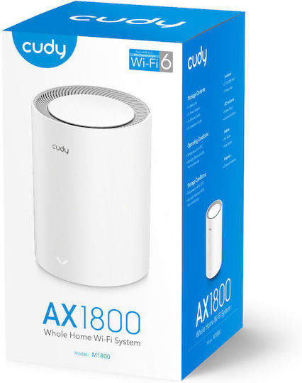 Cudy M1800 v1 WiFi Mesh Network Access Point Wi‑Fi 6 Dual Band (2.4 & 5GHz)