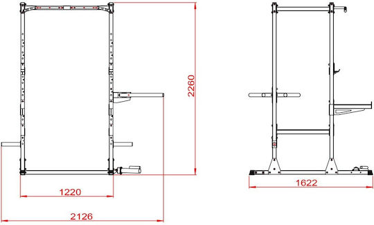 X-FIT Power Cage Power Rack χωρίς Βάρη