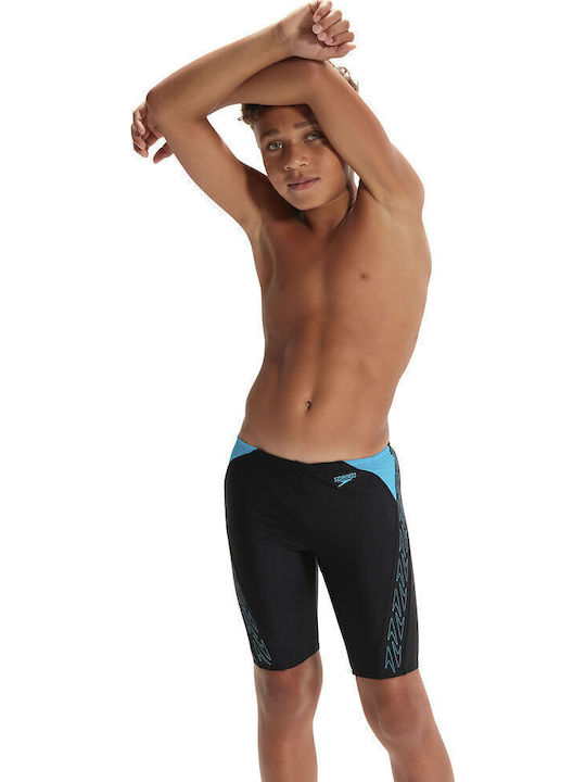 Speedo Hyper Boom Splice Jammer Kinder Badeanzug Jammer Schwarz