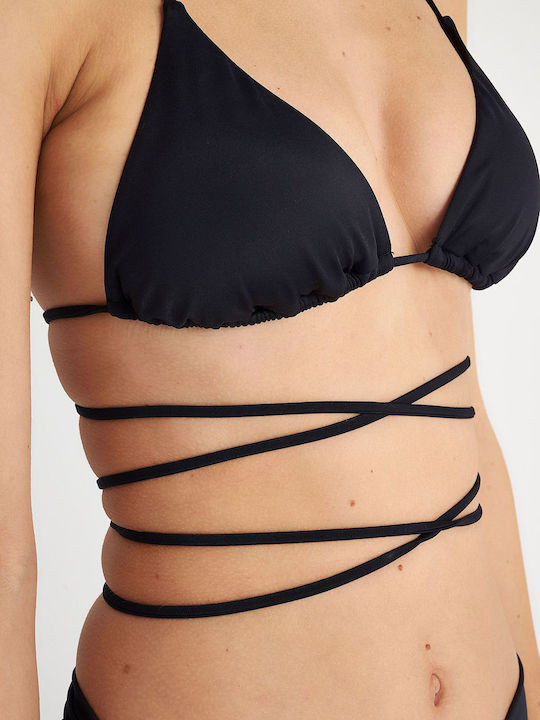 SugarFree Padded Triangle Bikini Top Black