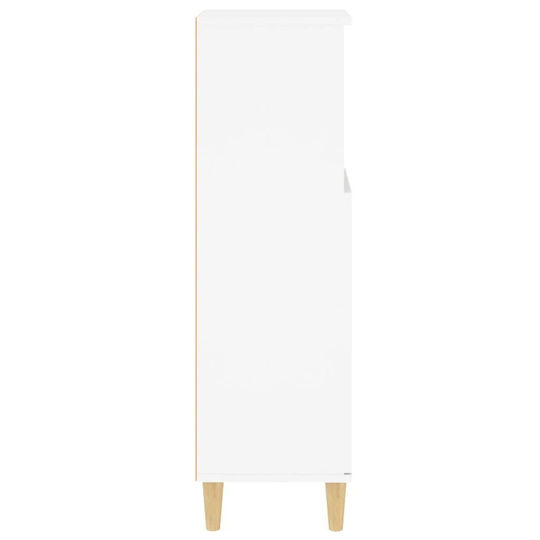 vidaXL Floor Bathroom Column Cabinet L30xD30xH100cm White