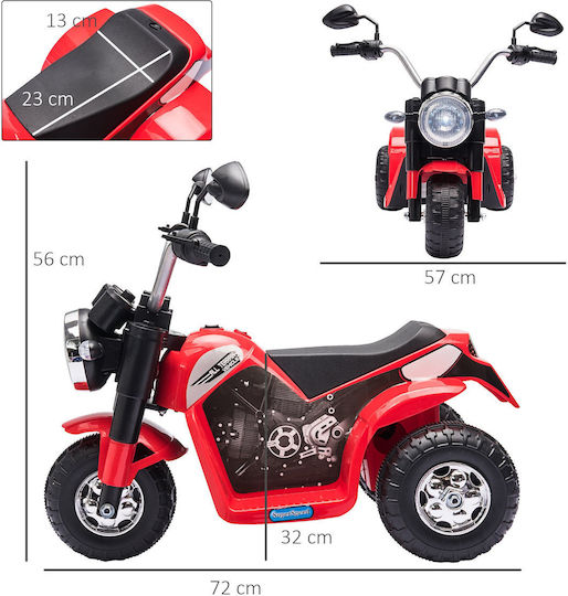Kids Motorbike Licensed Rechargeable Battery 6v Speed; Electric 6 Volt Red