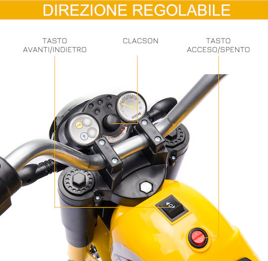 Kids Motorbike Licensed Electric Yellow