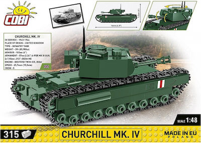 Cobi Building Block Historical Collection Churchill Mk. IV for 7+ years 315pcs