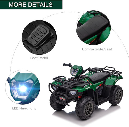 Παιδική Γουρούνα Ηλεκτροκίνητη 12 Volt Πράσινη για 3+ ετών