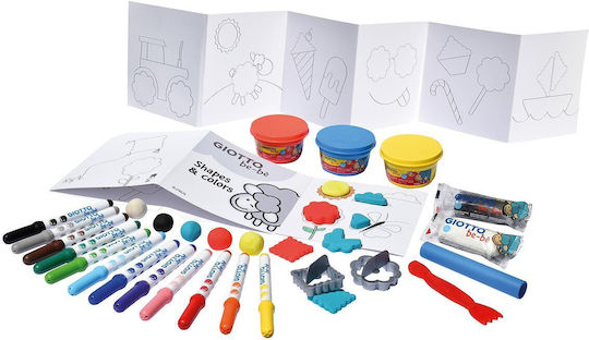 Giotto Knete Spiel-Set Kreativ Modellieren & Bemalen für 3+ Alter 5 Stück
