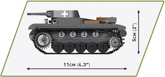 Cobi Building Blocks Historical Collection WWII Panzer II Ausf A for 7+ Years 250 Pieces