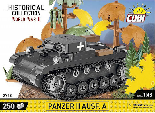 Cobi Building Blocks Historical Collection WWII Panzer II Ausf A for 7+ Years 250 Pieces