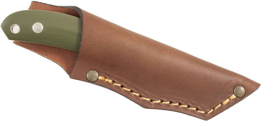 Casstrom Safari Mini Hunter Stabilised G10 Μαχαίρι Πράσινο σε Δερμάτινη Θήκη