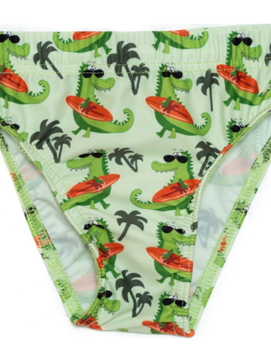 Tortue Kids Swimwear Swim Briefs Green
