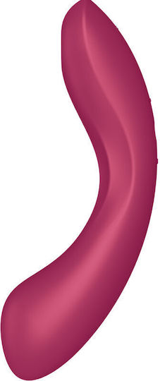 Satisfyer Curvy Trinity 1 Аспиратор Вагина с вибрация Вмъкващ се троен въздушен вибратор Pule Червен 1бр