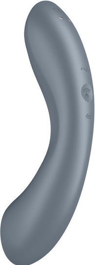 Satisfyer Curvy Trinity 1 Аспиратор Вагина с вибрация Вмъкващ се троен въздушен вибратор Pule Сив 1бр