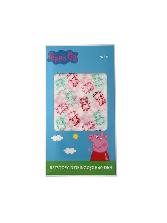 Peppa Pig Strumpfhose für Mädchen 40 DEN (PP 523666666 40DEN) weiß