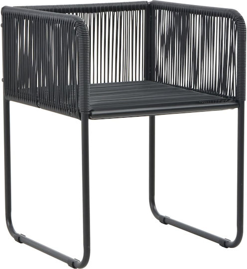 Garten- und Outdoor-Möbelsets für kleinen Raum 3 Stück Schwarz mit Kissen