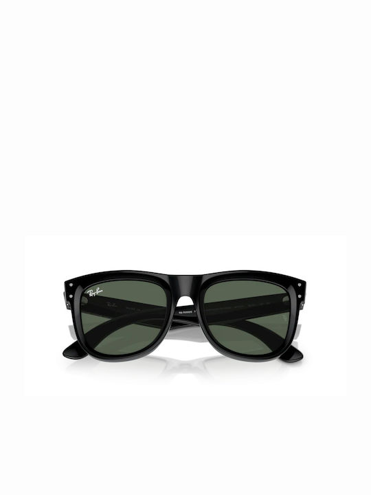 Ray Ban Sunglasses with Black Acetate Frame and Green Lenses RB0502S 6677VR