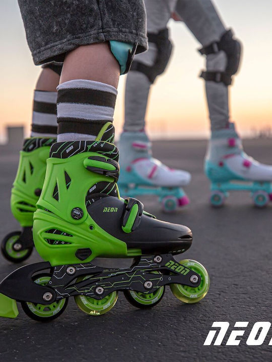 Y Volution Neon Combo Inline / Quad Rollers Grün Erwachsene/Kinder