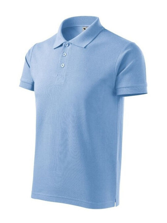 Malfini Men's Short Sleeve Promotional Blouse Blue