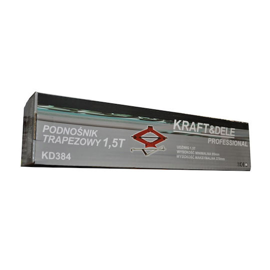 Kraft & Dele Mecanică Crick cu foarfeca cu Capacitate de Ridicare până la 37cm și Încărcătură de Greutate până la 1.5 Tone