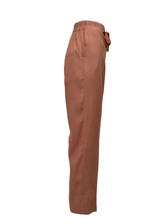 GRACE & MILA ROSE FLOWY PANTALON - CHARLOT ROSE