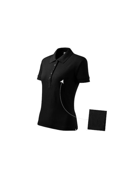 Malfini Women's Short Sleeve Promotional Blouse Black