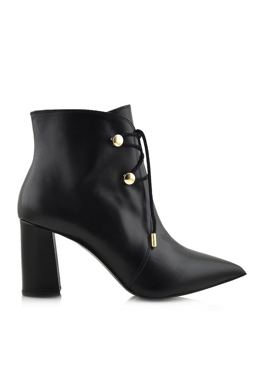 ARIS TSOUBOS DESIGNER POINTED BLOCK HEEL ANKLE BOOT - AW20463