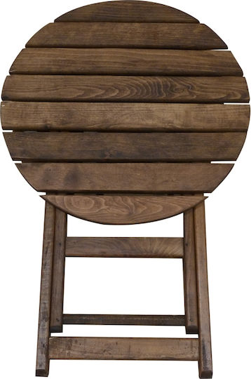 Table Foldable 60x60x73cm Brown