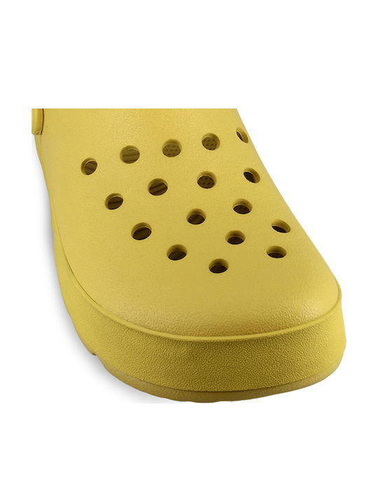 Coqui 6452 Femei Sabot Galbene