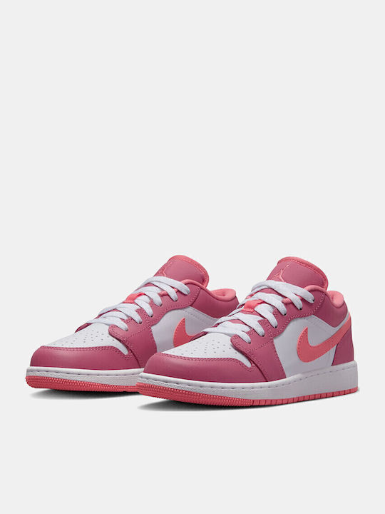 Air  1 Kids Sports Shoes Basketball with Laces Pink