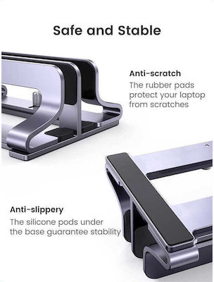 Ugreen Aluminum Vertical Stand Holder LP258 Βάση Στήριξης για Laptop Silver