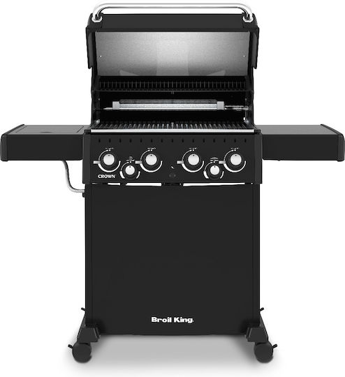 Broil King Crown 480 Ψησταριά Υγραερίου Σχάρας 44x65εκ. με 4 Εστίες 11.4kW