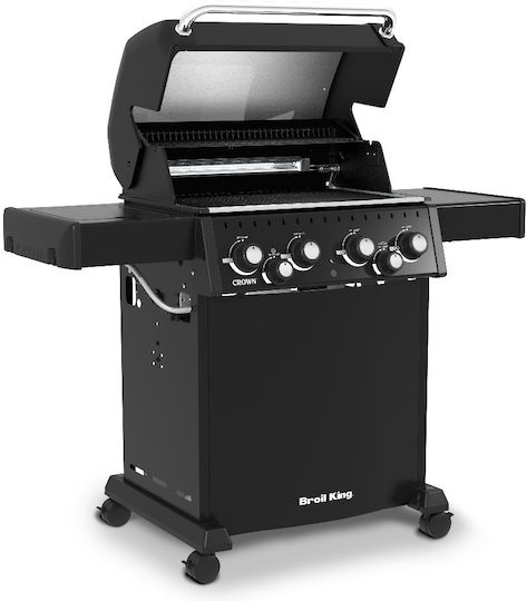 Broil King Crown 480 Ψησταριά Υγραερίου Σχάρας 44x65εκ. με 4 Εστίες 11.4kW