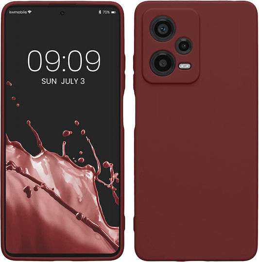 KWmobile Back Cover Σιλικόνης Μπορντό (Redmi Note 12 Pro / Poco X5 Pro)