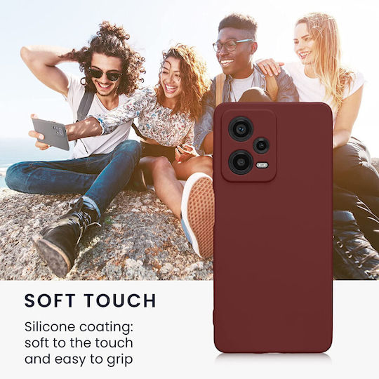 KWmobile Back Cover Σιλικόνης Μπορντό (Redmi Note 12 Pro / Poco X5 Pro)