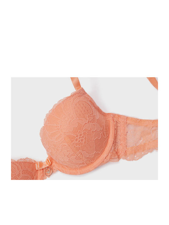 Emporio Armani Push Up Bra Orange