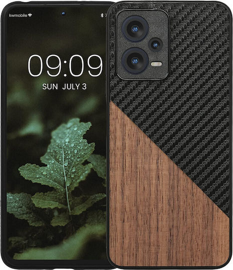 KWmobile Back Cover Ξύλινο Black / Dark Brown (Redmi Note 12 5G / Poco X5 5G)
