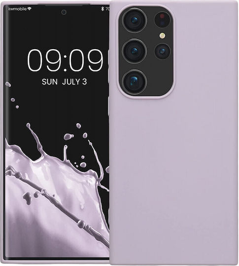 KWmobile Umschlag Rückseite Silikon Lavender (Galaxy S23 Ultra)