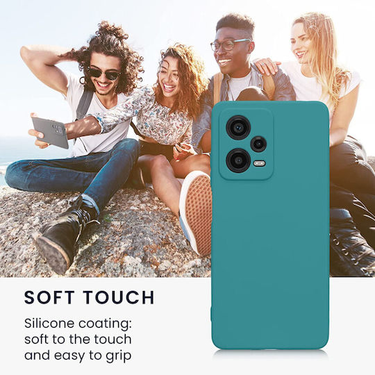 KWmobile Back Cover Silicon Matte Petrol (Redmi Note 12 Pro / Poco X5 Pro)