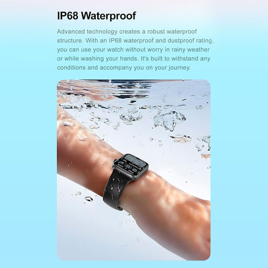 NO.1 DT8 Mini Smartwatch (Γκρι)