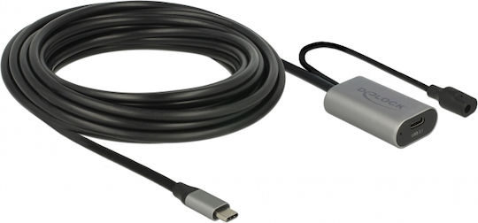 DeLock USB 3.1 Cable USB-C Male - USB-C Female Black 5m 85392
