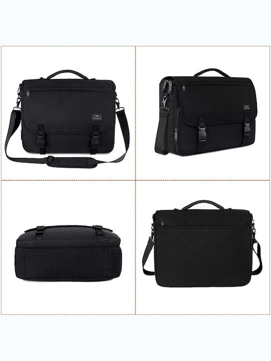 Matein Messenger Τσάντα Laptop 15.6" σε Μαύρο χρώμα 1194
