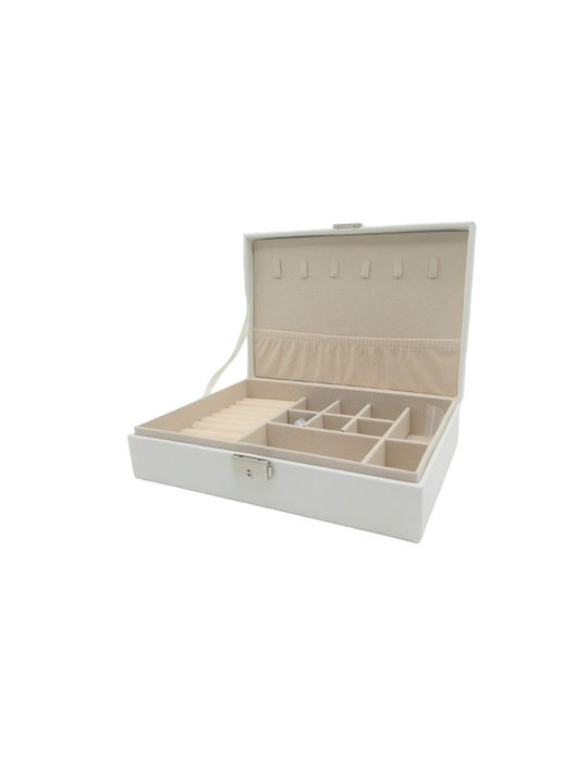 Etoile Jewellery Box White 26x19x8cm